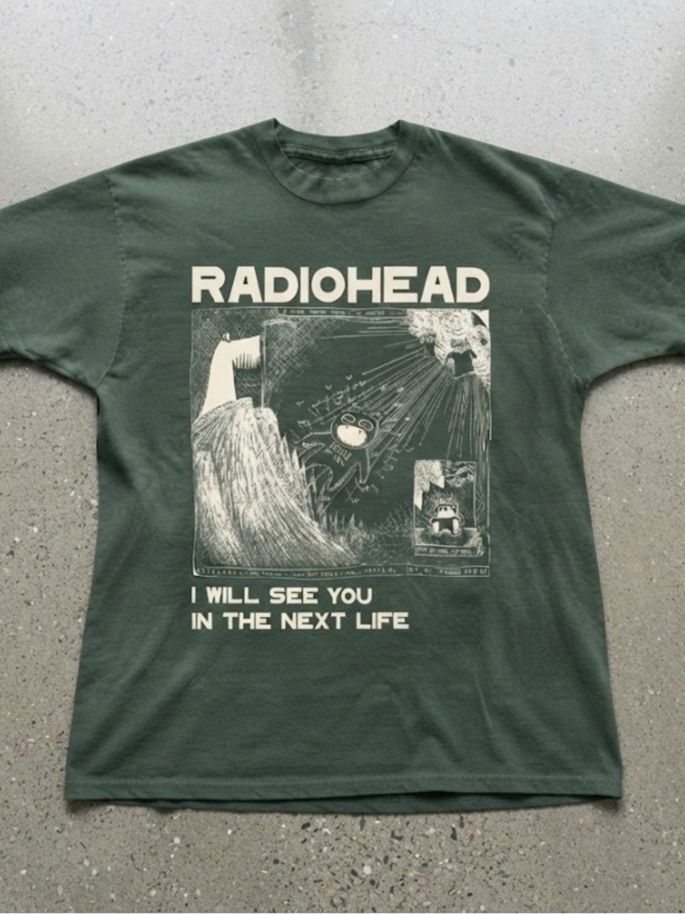 Radiohead Graphic Cotton Gildan T-Shirt Alternative Rock Tee
